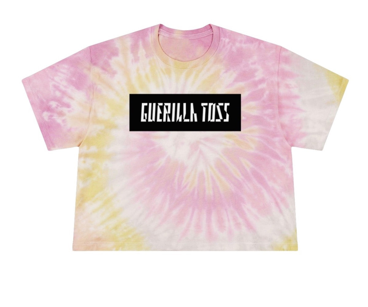 Guerilla Toss Tie Dye Crop Top Tee
