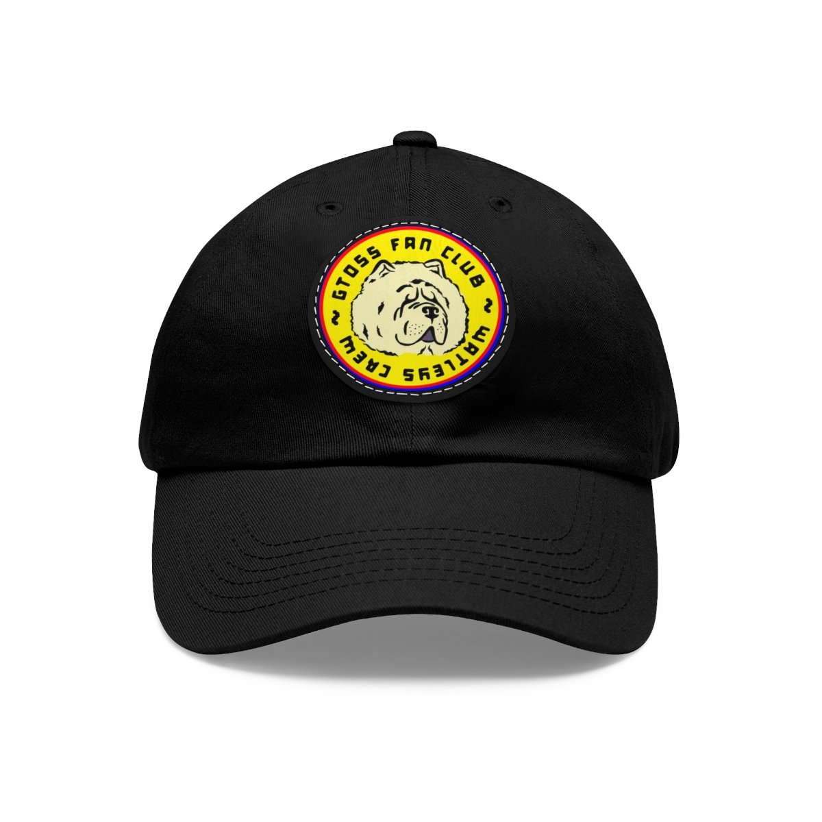 GT Black Dad Hat with Leather Patch