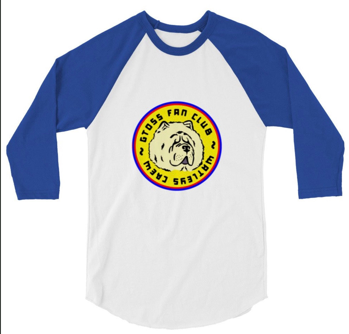 GTOSS FAN CLUB / WATLEY'S CREW 3/4 sleeve raglan shirt