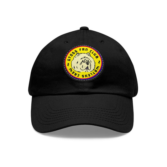 GT Black Dad Hat with Leather Patch