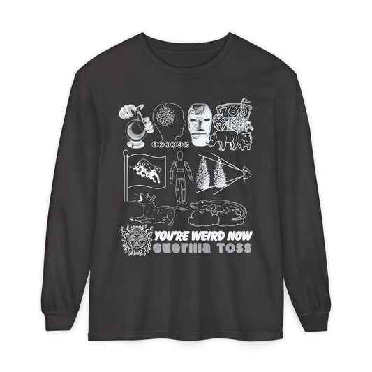 You're Weird Now Long Sleeve Black, Designed by Double Wonderful